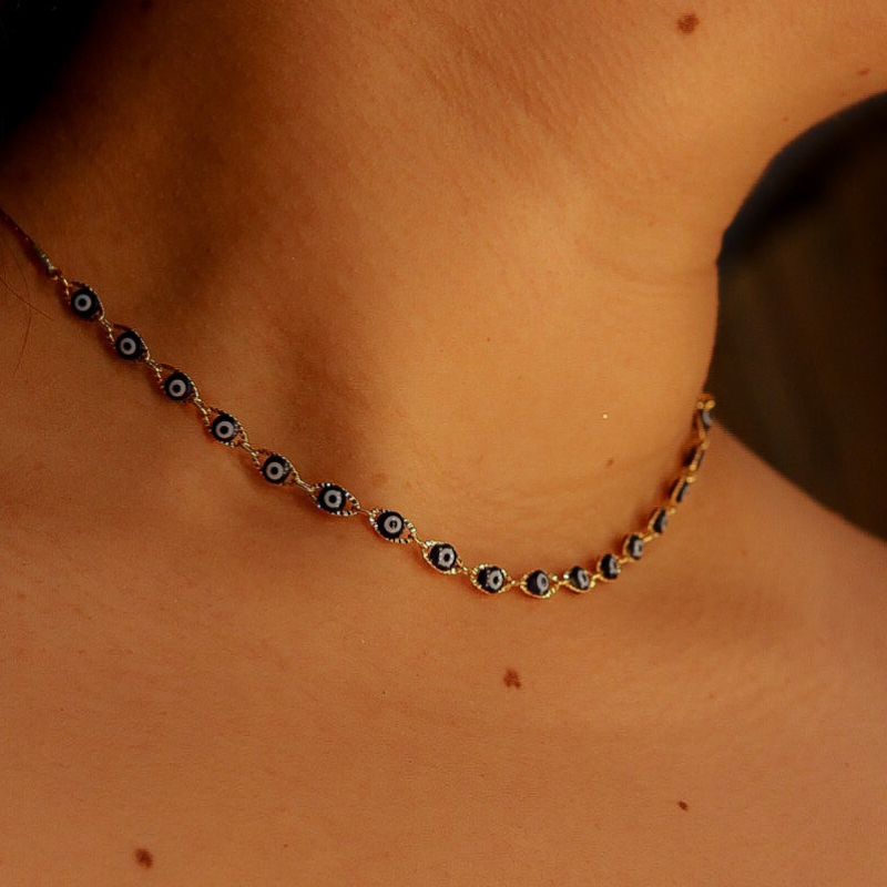 Collar ojo turco